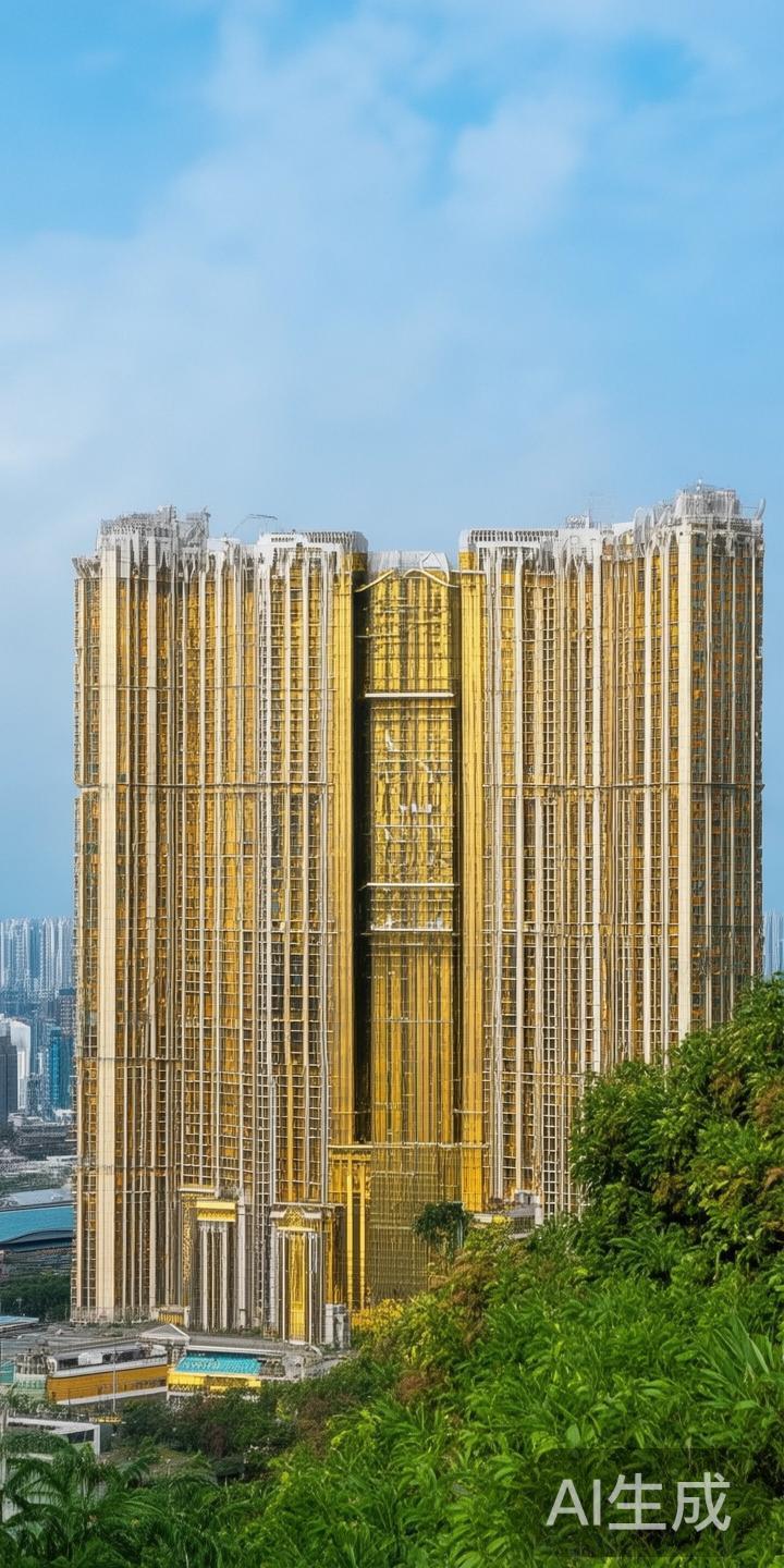 澳门金沙娱乐城位于澳门半岛的氹仔岛，具体坐落在氹仔